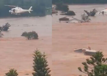 Helicóptero fracasa en rescate durante “peor desastre” climático en Brasil