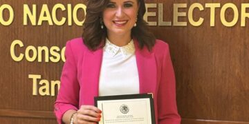 Recibe Imelda Sanmiguel constancia de senadora electa de primera minoría por Tamaulipas