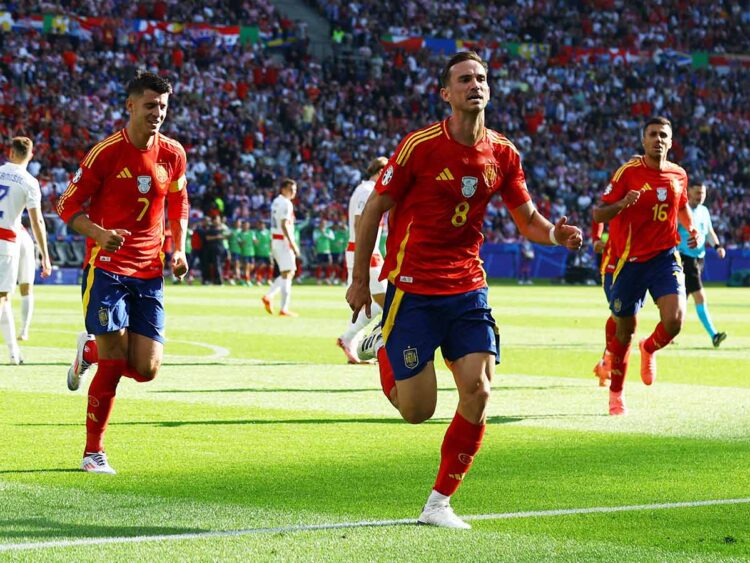 España golea 3-0 a Croacia en la Eurocopa 2024