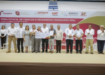 Premian a ganadores de la Feria Estatal de Ciencia e Ingenierías Tamaulipas 2024