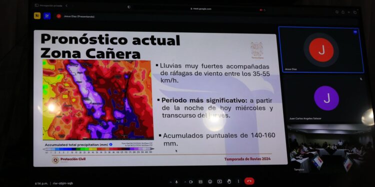 Autoridades se coordinan ante llegada de tormenta tropical Alberto a costas tamaulipecas