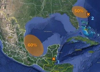 Segunda zona de baja presión con potencial ciclónico en el océano Atlántico