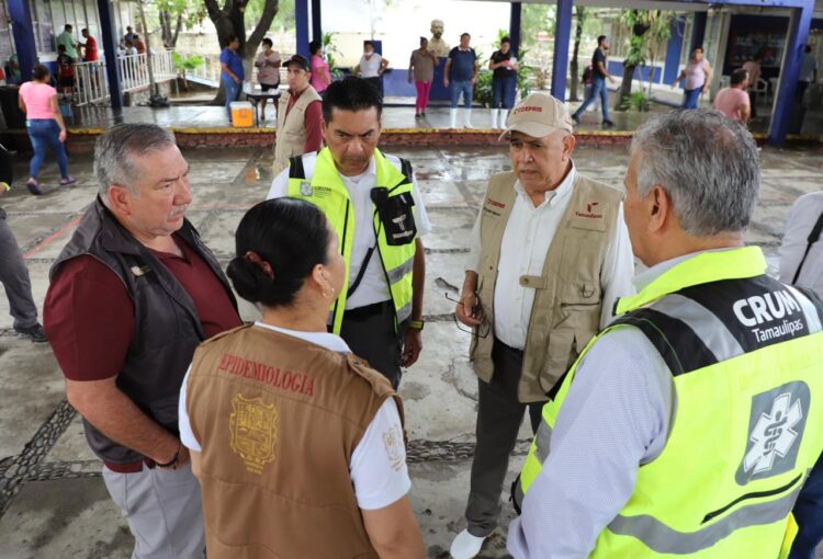 Fortalece Secretaría de Salud atención a zonas afectadas por intensas lluvias en Tamaulipas