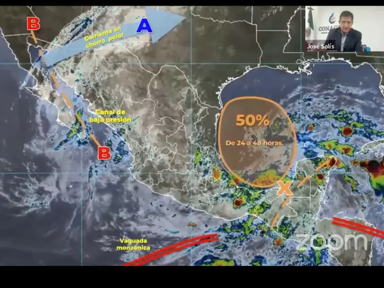 Conagua alerta por la formación de otro ciclón tropical en el Golfo de México