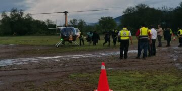 Activa Plan Tamaulipas de la SSPT helicópteros para evacuar a población afectada por creciente del río Purificación