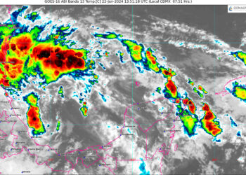 Seguirán este sábado lluvias torrenciales en Tamaulipas y Veracruz: CONAGUA