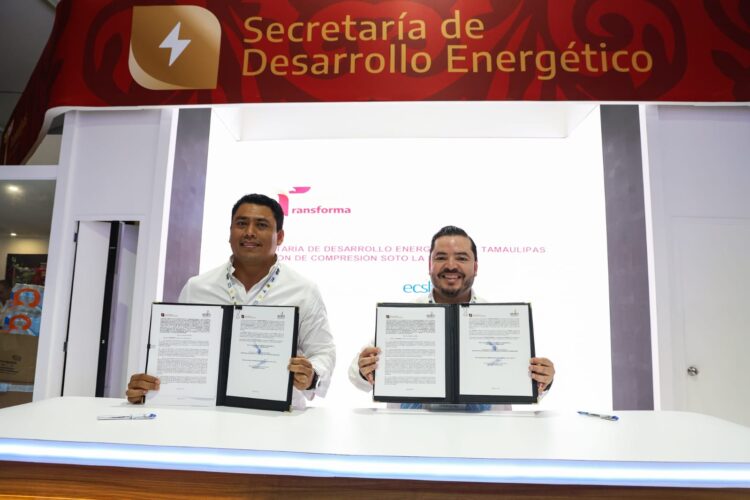 Firma SEDENER convenio con la Estación de Compresión Soto La Marina