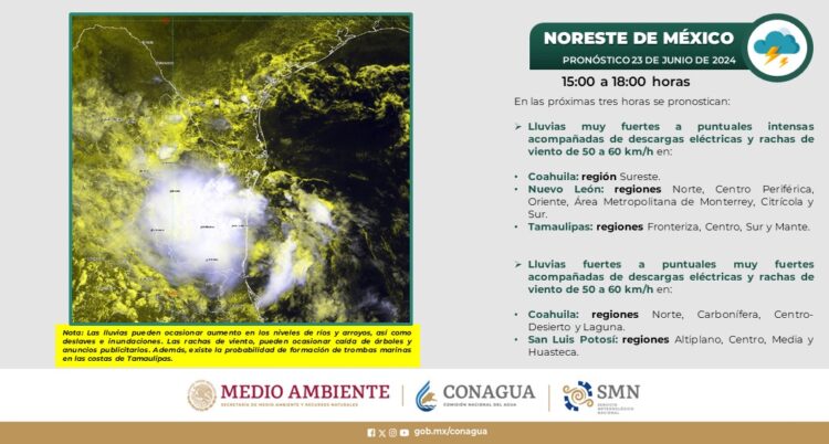 Depresión tropical tocará litoral de Tamaulipas esta noche en cercanías de La Pesca