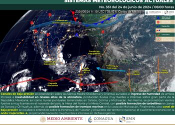 Continuará lluvias fuertes de 50 a 75 milímetros en Tamaulipas este Día de San Juan