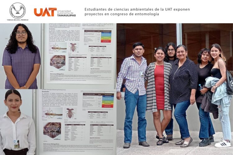 Alumnos de Ciencias Ambientales de la UAT exponen proyectos de entomología