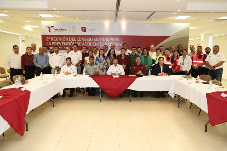 Acuerda COEPRA reforzar acciones para prevenir muertes por accidentes en Tamaulipas
