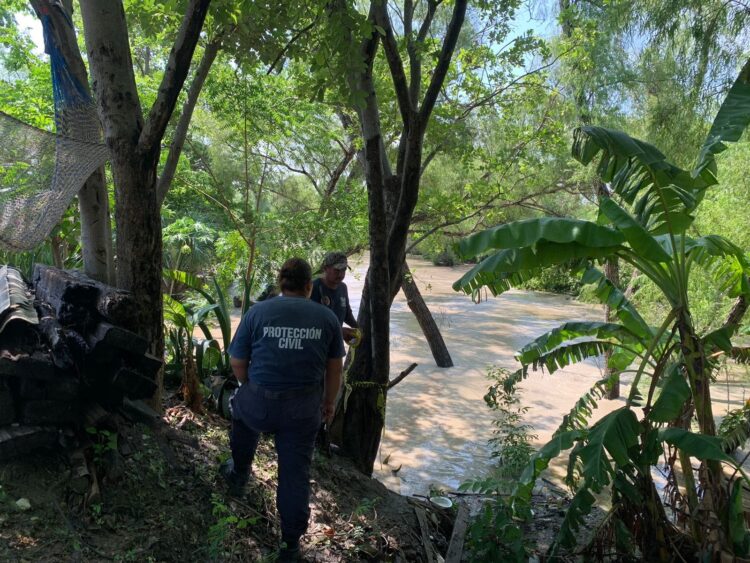 Rescatan cuerpo de ahogado en río Purificación en ejido La Soledad, Padilla