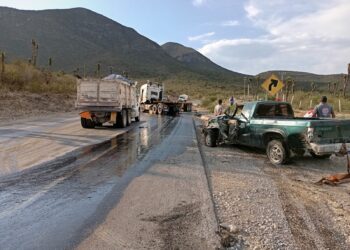 Choque en la carretera Victoria Tula deja cinco lesionados