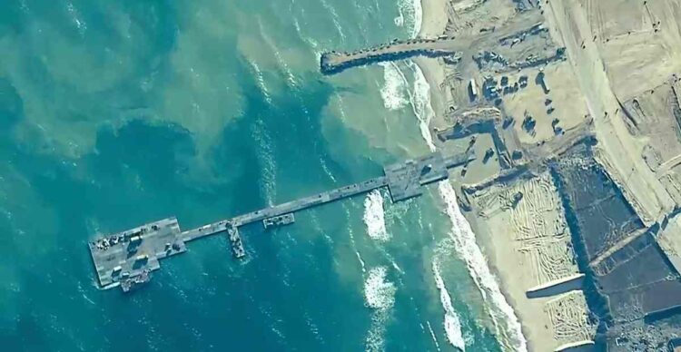 Estados Unidos espera reanudar operaciones en el muelle humanitario de Gaza tras reparaciones