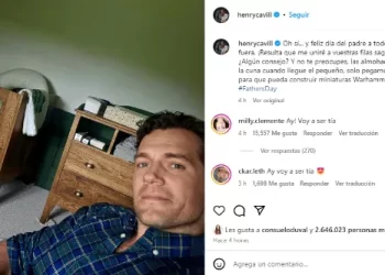 Henry Cavill revela en Instagram que se convertirá en padre