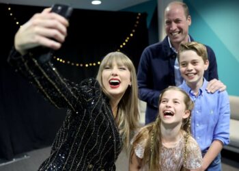 Príncipe Guillermo asiste al concierto de Taylor Swift con sus hijos