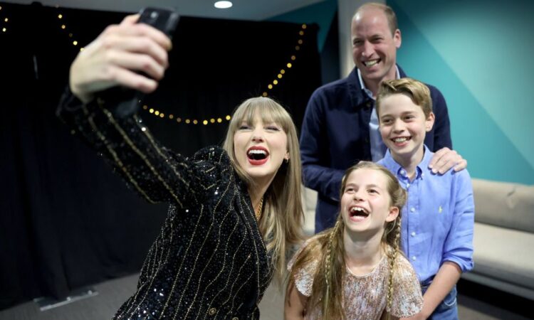 Príncipe Guillermo asiste al concierto de Taylor Swift con sus hijos