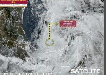 Aumenta intensidad de perturbación meteorológica en el Golfo de México