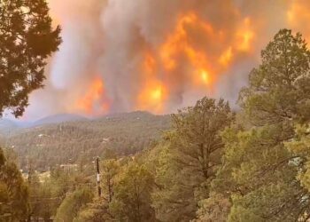 Ruidoso en Nuevo México evacuado por fuego forestal
