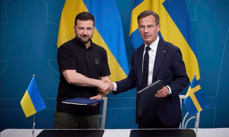 Zelenski agradece a Suecia su apoyo con sólido acuerdo de ayuda militar
