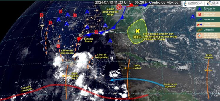 Continúa para Tamaulipas el pronóstico de lluvias