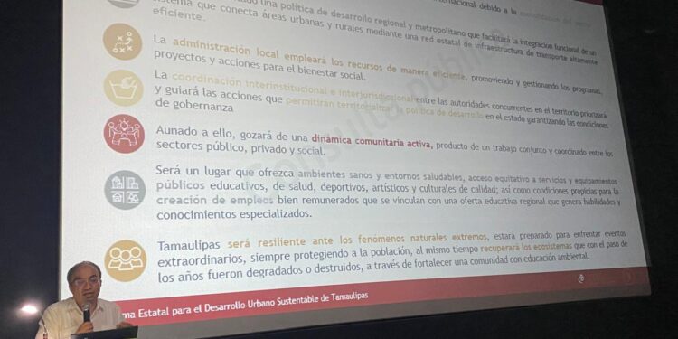 Abren a consulta pública actualización del Programa de Desarrollo Urbano Sustentable de Tamaulipas