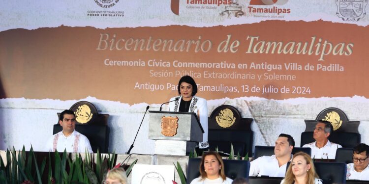 Conmemora Tamaulipas bicentenario del Congreso Constituyente de 1824 en Padilla