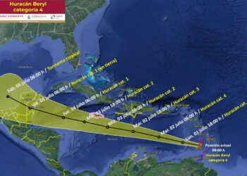 Alerta en Quintana Roo por Beryl, huracán ‘potencialmente mortal’; tocó tierra en Granada