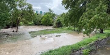 Tormenta Chris hace rugir de nuevo el río San Marcos; presa V. Guerrero al 35%
