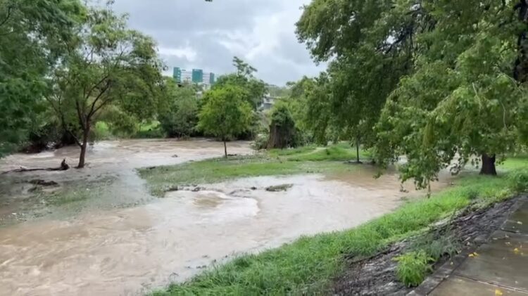 Tormenta Chris hace rugir de nuevo el río San Marcos; presa V. Guerrero al 35%