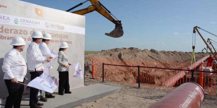 Inicia Américo Villarreal gasoducto Libramiento en Reynosa; es Tamaulipas referente energético