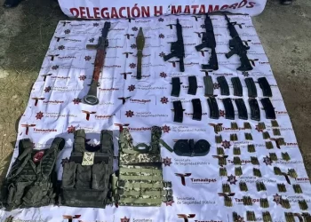 Aseguran lanza granadas y armas largas al CDG en Tamaulipas