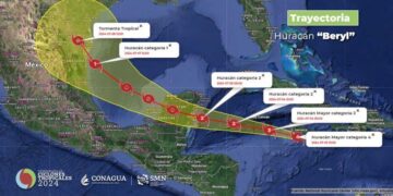 “Beryl” llegaría el domingo a Tamaulipas