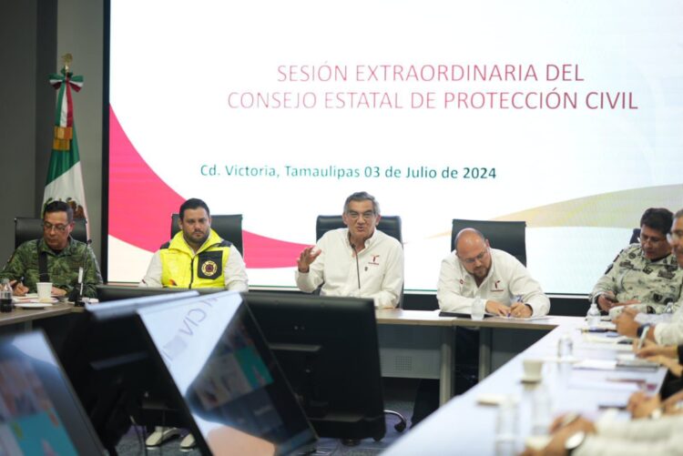 Ordena Américo Villarreal acciones de seguridad ciudadana, ante posible impacto de Beryl en Tamaulipas