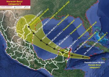 Beryl tocaría tierra en Matamoros como Huracán 1 la madrugada del lunes 8 de julio
