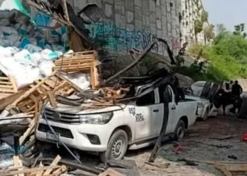 Tráiler cae desde puente de la autopista Monterrey – Saltillo; hay siete heridos