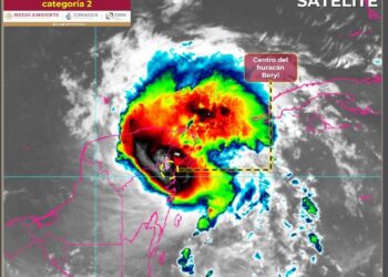 “Beryl” toca tierra en Tulum