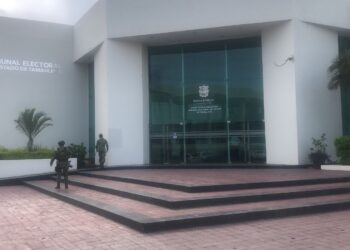 Amenaza de bomba en Tribunal Electoral provoca movilización policiaca