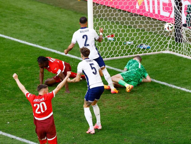 Inglaterra avanza a semis de la Eurocopa 2024; elimina a Suiza