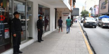 Vigilan los Bancos la Guardia Estatal