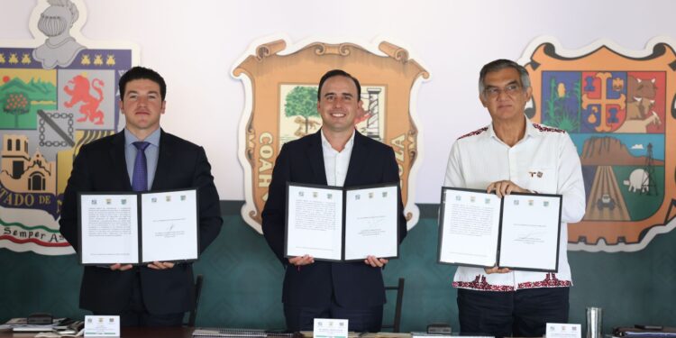 Firma Tamaulipas  convenio de seguridad con Coahuila y Nuevo León