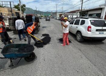 Rehabilita Gobierno Municipal calles dañadas por lluvias en Cd. Victoria