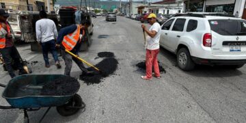 Rehabilita Gobierno Municipal calles dañadas por lluvias en Cd. Victoria