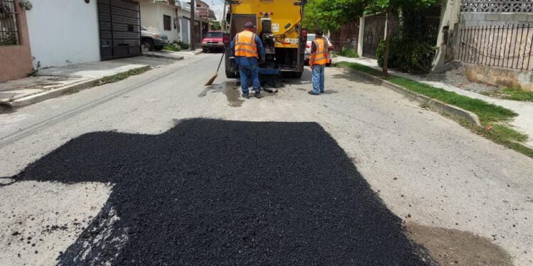 Rehabilita Gobierno Municipal calles dañadas por lluvias en Cd. Victoria