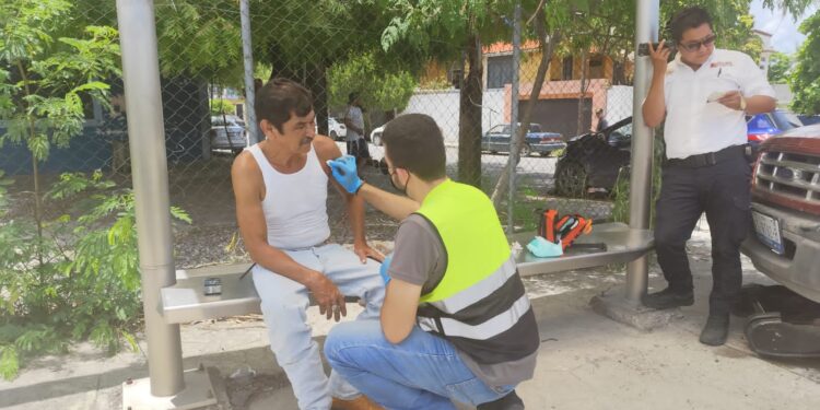 Causa costoso choque en crucero Eje Vial y Matamoros de Cd. Victoria