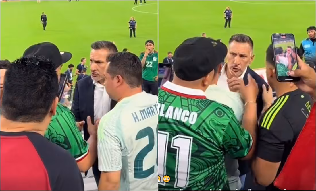 Chaco Giménez defiende a Santiago en acalorada discusión con fan del Tri