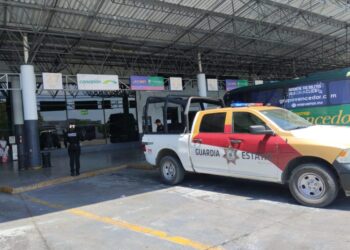 Vigila Guardia Estatal las centrales de autobuses