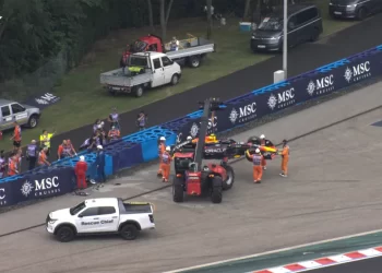 ‘Checo’ Pérez se estrella y provoca bandera roja en la Q1 del GP de Hungría