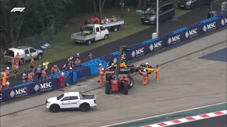 ‘Checo’ Pérez se estrella y provoca bandera roja en la Q1 del GP de Hungría