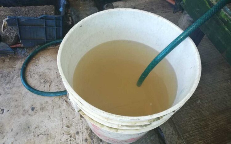 Llega a habitantes del sur agua sucia y maloliente